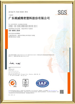 ISO 45001 2018 Occupational Health and Safety Management System Certification