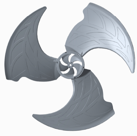 Bionic Leaf-Vein Axial Fan Blade